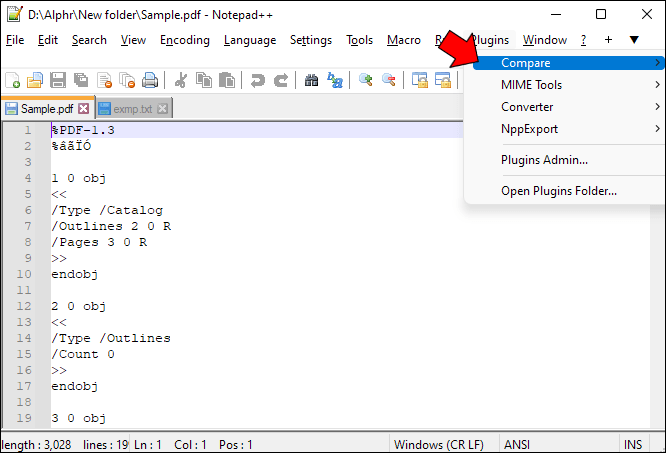 1711522837 48 How to compare two files with Notepad