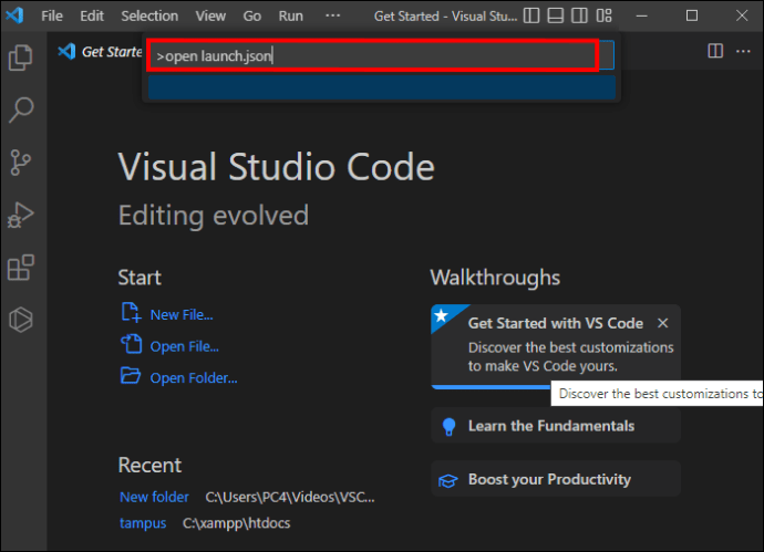 1711727315 280 How to open launchjson in VS Code