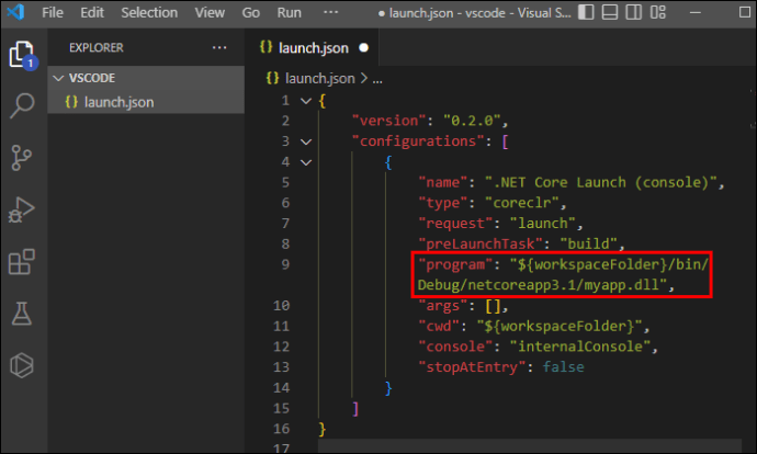 1711727316 62 How to open launchjson in VS Code