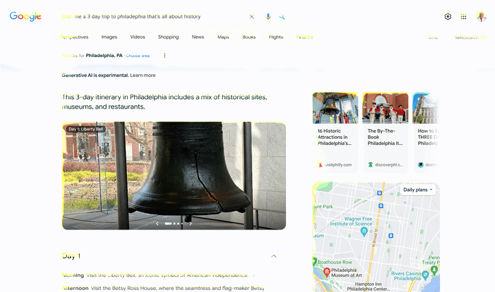 Generative Google Search Experience
