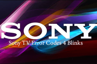 How to Fix a Sony TV Error Code with 4