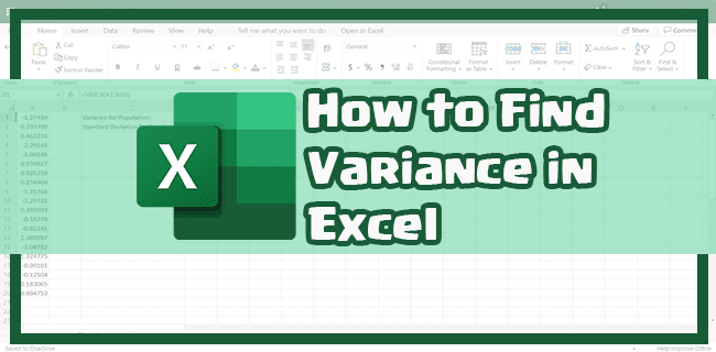 How to find variance in