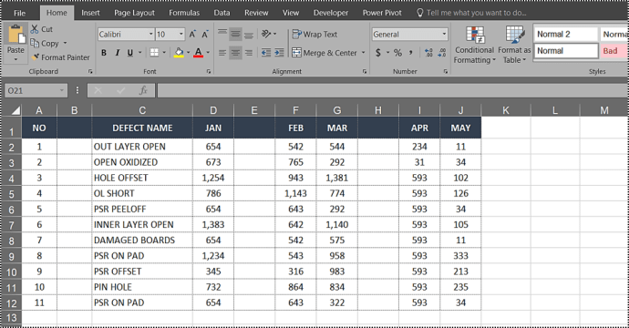 How to remove all blank columns in Microsoft