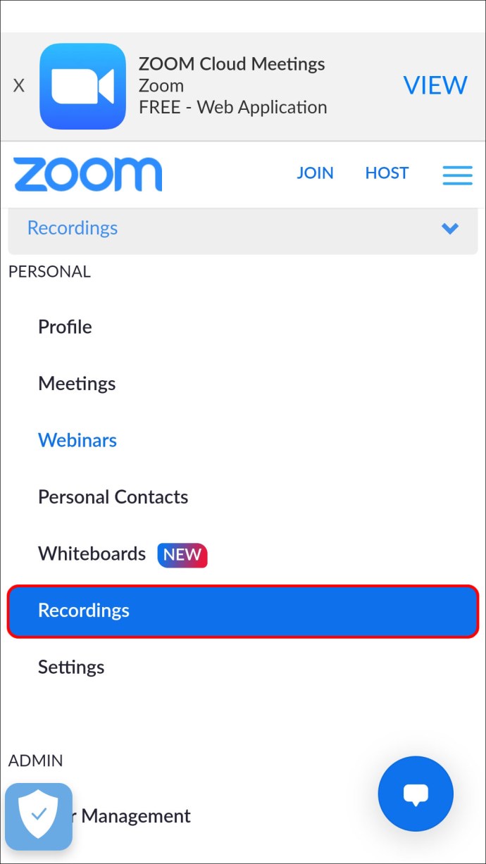 How to view a recorded Zoom meeting