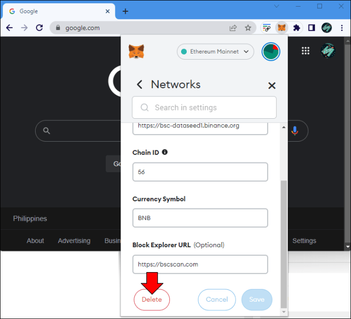 1712402684 862 How to remove a network from MetaMask