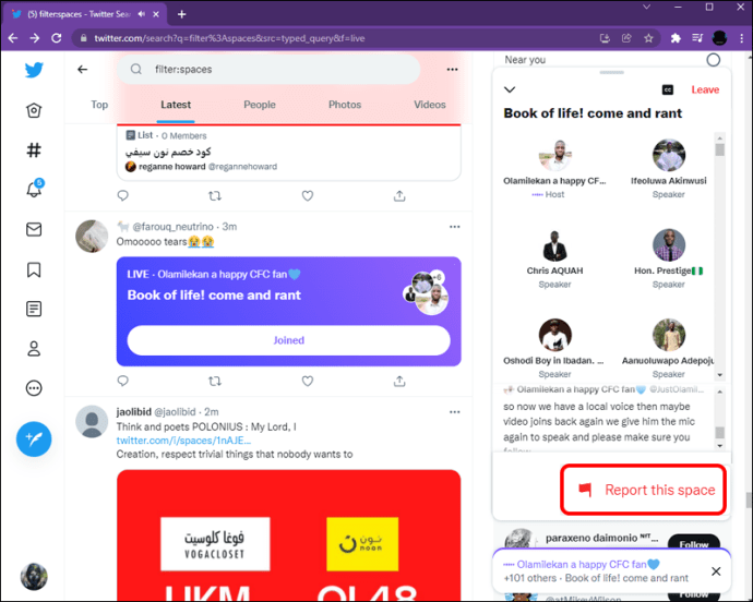1712648931 681 How to report a user on Twitter spaces