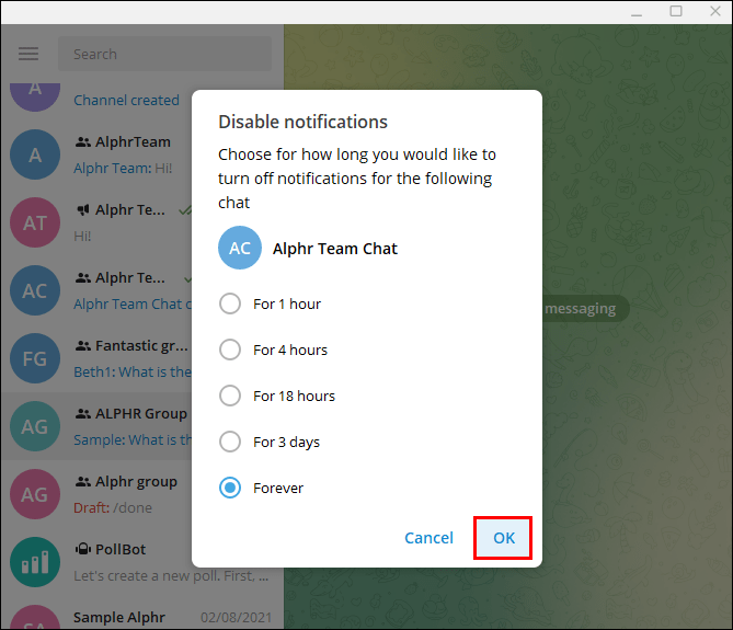 1712666928 650 How to hide a chat on Telegram without deleting it