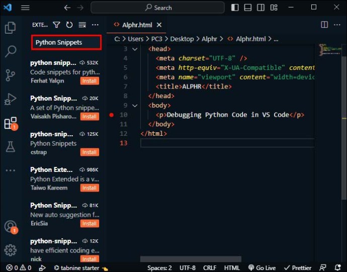 1712693540 551 How to run Python from VS Code