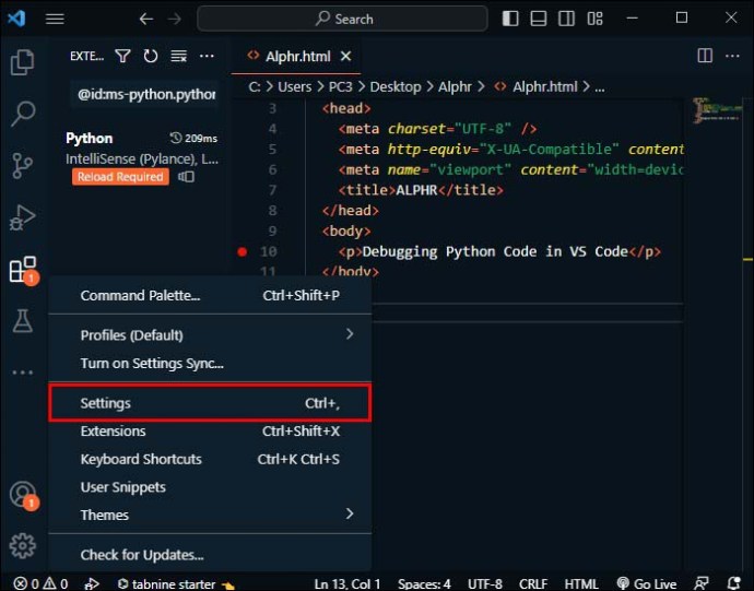 1712693540 935 How to run Python from VS Code
