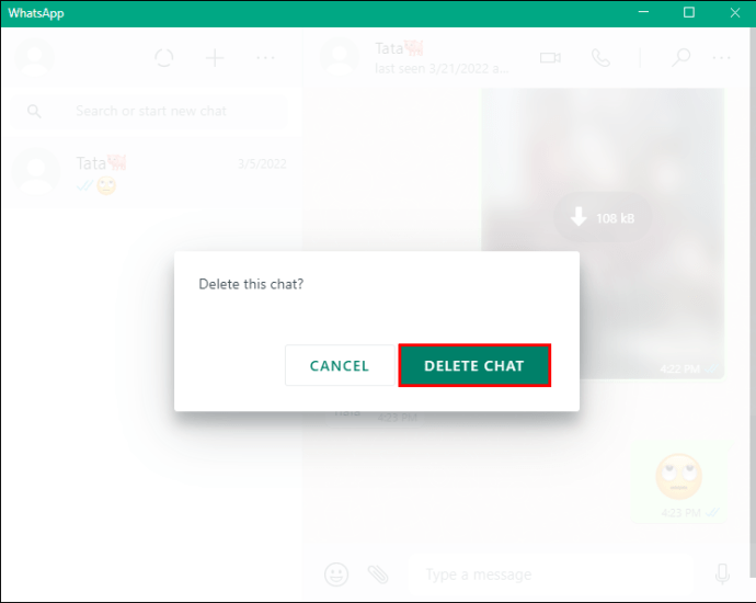 1712908120 677 How to delete a chat on WhatsApp on a PC