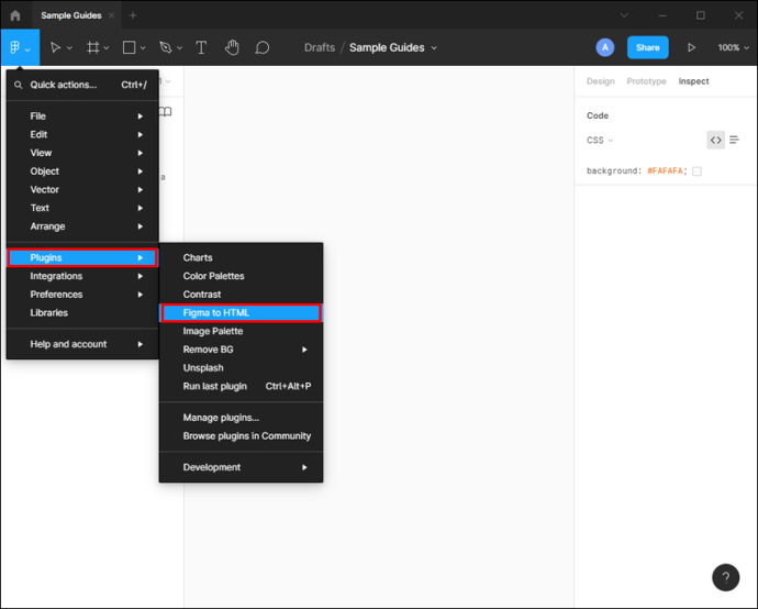 1713559722 457 How to export code in Figma