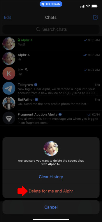 1713608684 557 How to delete a secret chat on Telegram