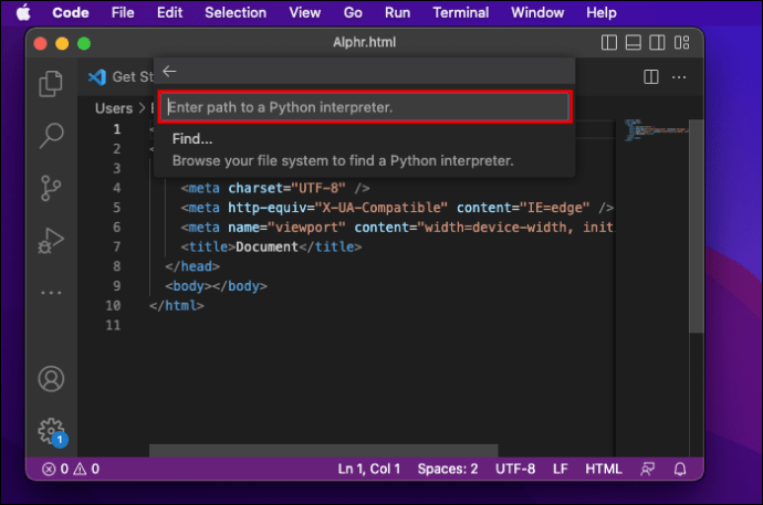 1713634601 981 How to change the Python interpreter in VS Code