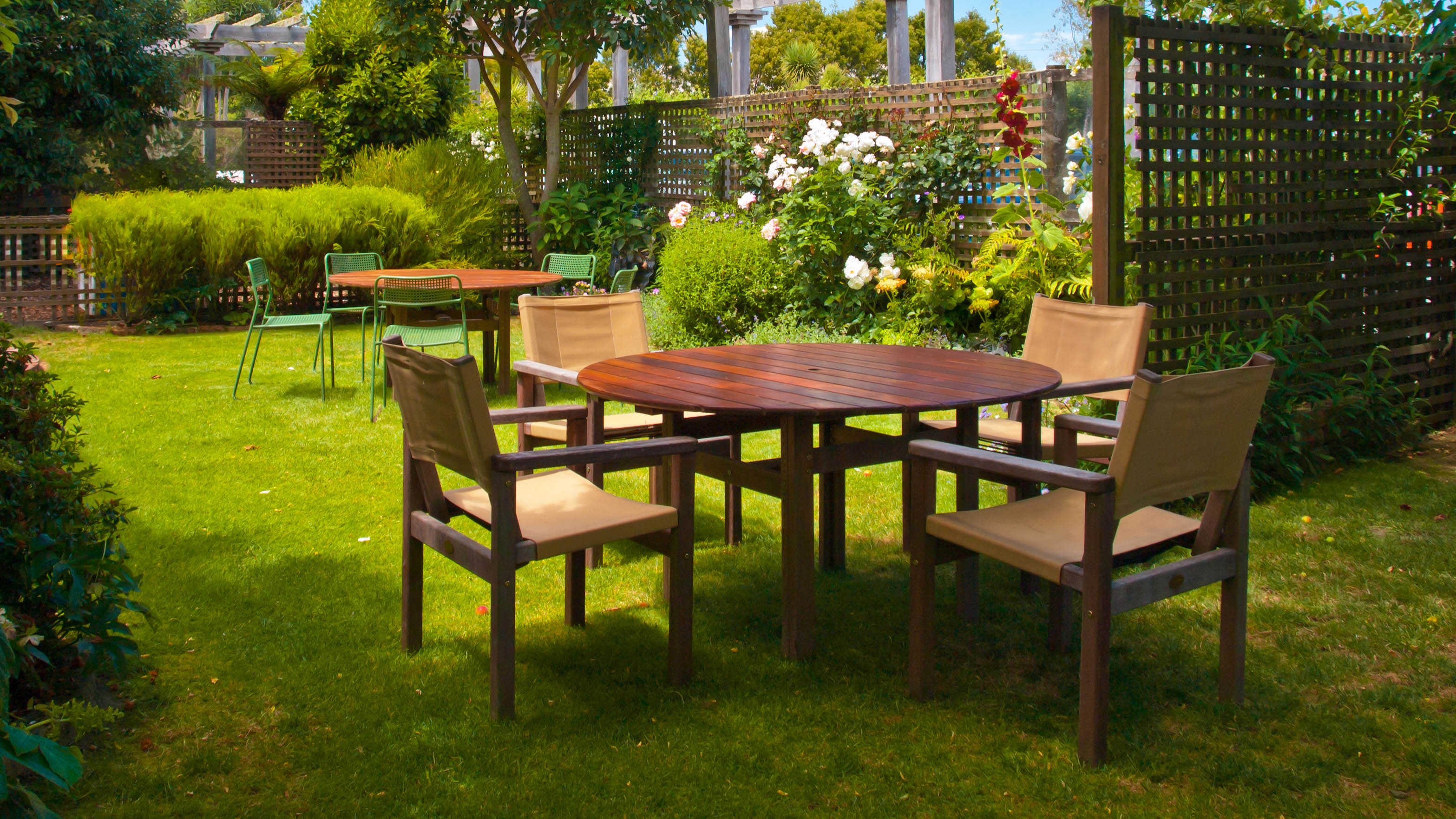 Furniture on grass