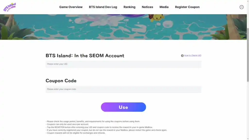 BTS Island In the SEOM codes