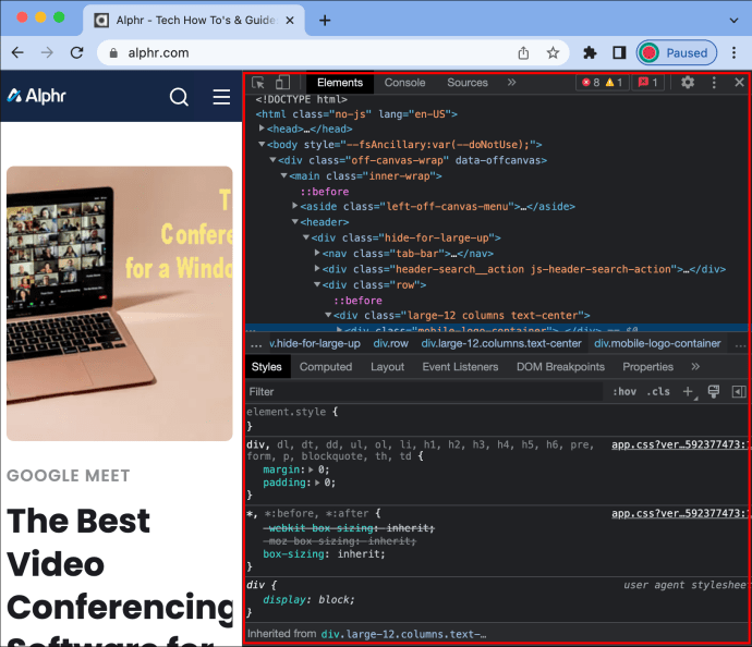 1714597220 795 How to view HTML code in Chrome