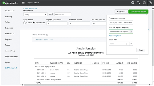 Quickbooks How to Run the Expense Report