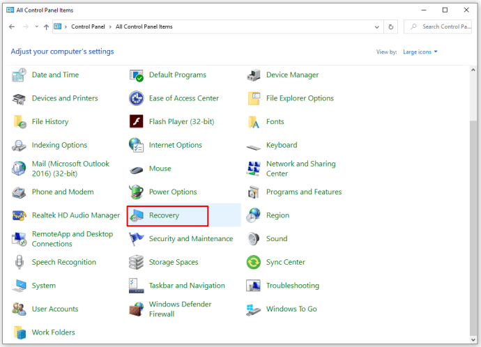 How to create a Windows 10 recovery disk