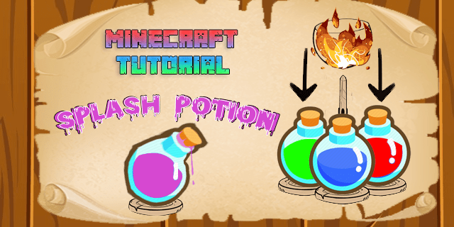 How to make a splash potion in Minecraft