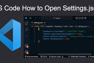 How to open Settingsjson in VS Code