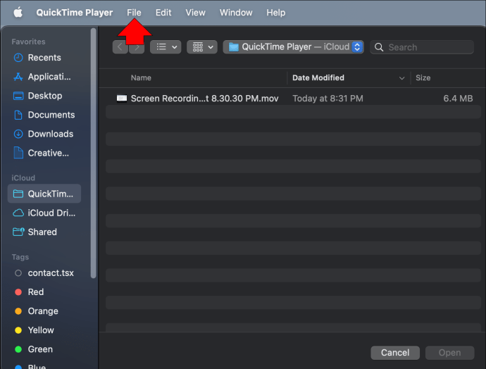 How to stop screen recording in QuickTime