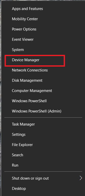 Windows taskbar menu