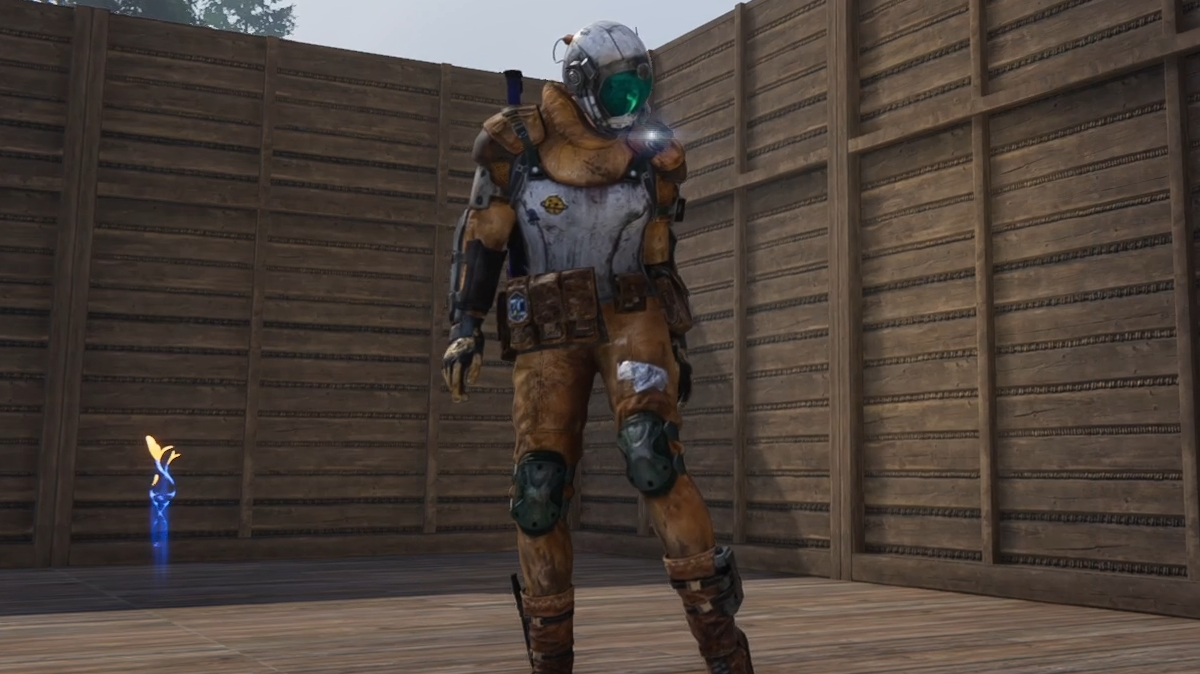 A character with armor in Once Human