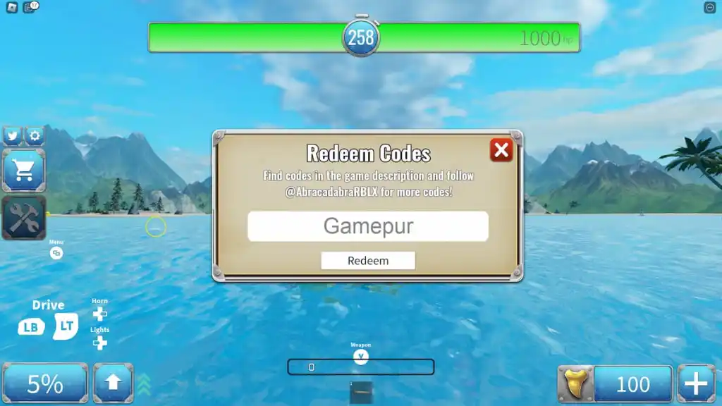 Roblox SharkBite 2 Codes