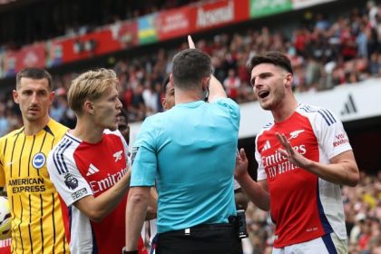 Declan Rices controversial red card against Brighton explained