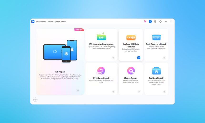 Fix iOS 18 Beta Issues Using Wondershare DrFone