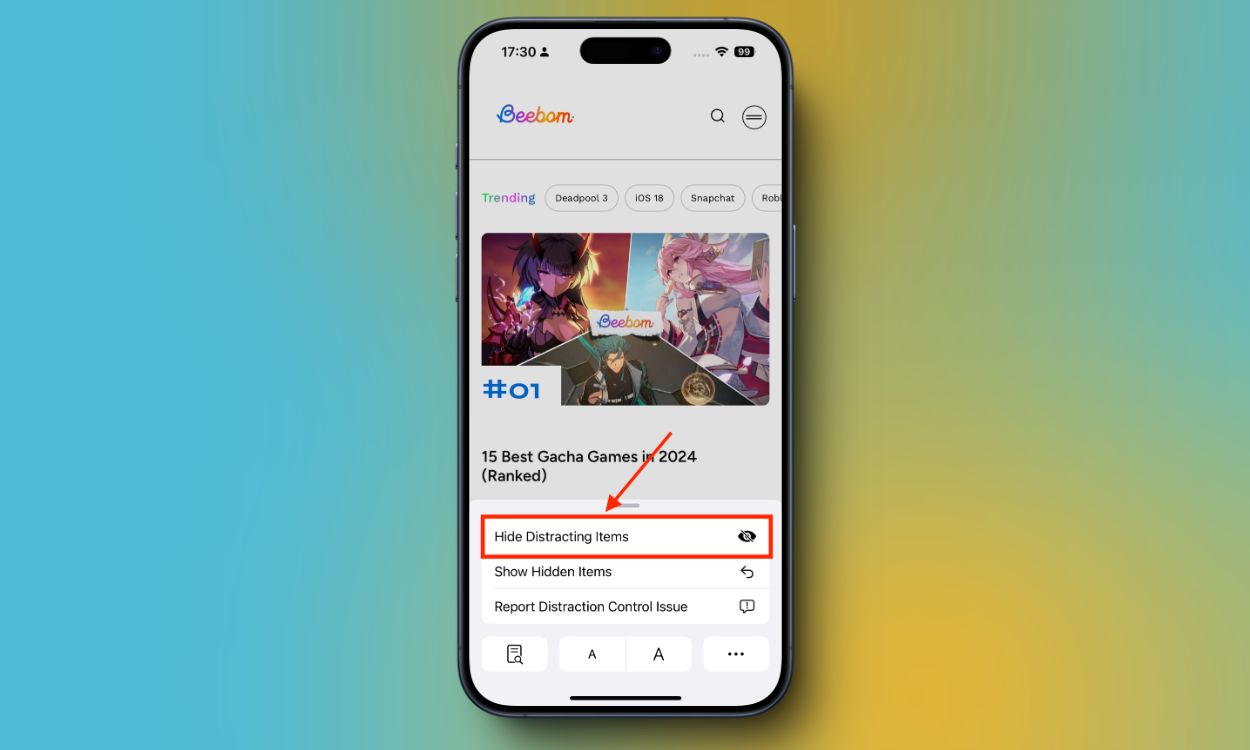 Hide Safari Ads with iOS 18s Distraction Control Feature
