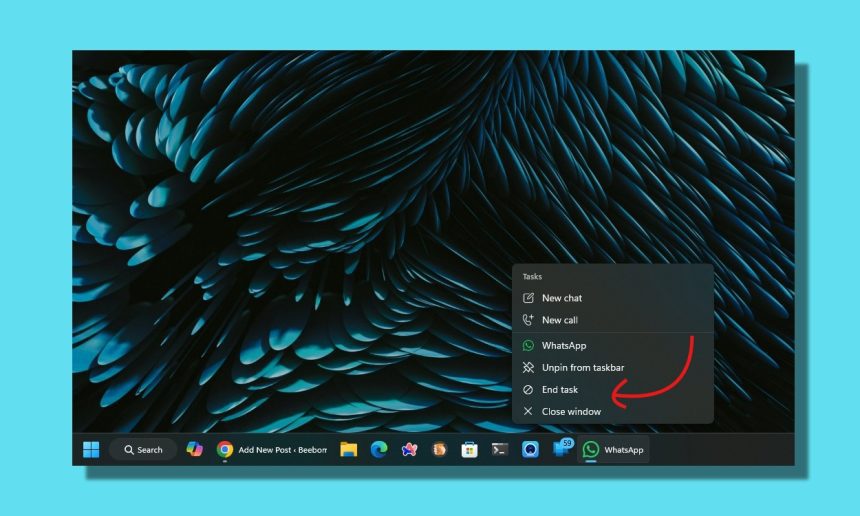 How to End Tasks Directly from the Windows 11 Taskbar