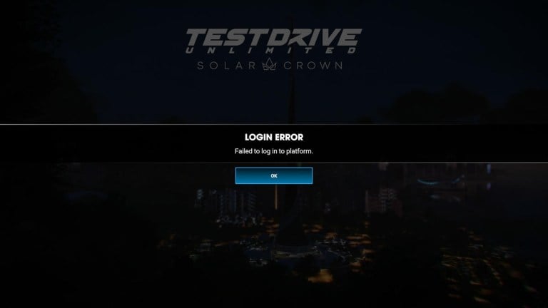 Troubleshooting Test Drive Unlimited Solar Crown Connection Issues