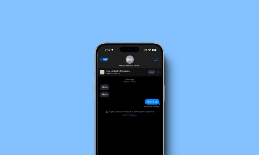 iPhone Messages Notifications Off Feature Explained