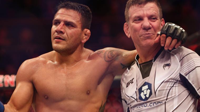 UFC Icon Rafael dos Anjos Sustains Knee Injury While Celebrating