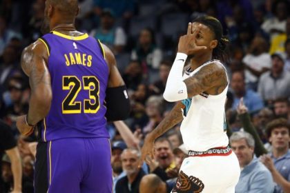 Ja Morant and LeBron James Engage in Too Small Showdown