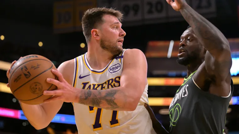 Luka Doncics Playoff Debut Against the Lakers Comprehensive Statistics Breakdown.webp