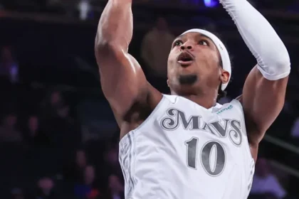 Undrafted Player Shines in Career Defining Performance for Mavericks in Play In.webp