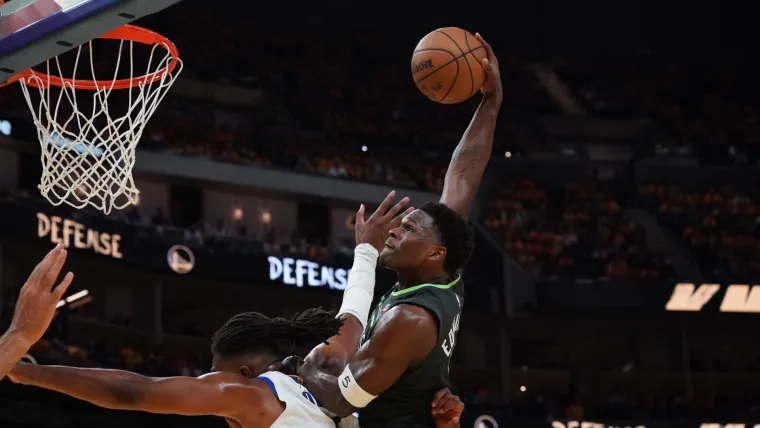 Anthony Edwards Shines in Game 3 with Impressive Dunk Over.webp