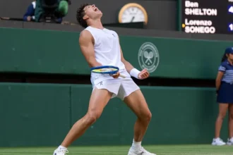 Real Time Coverage Shelton Faces Sinner in Wimbledon Quarterfinal Showdown.webp