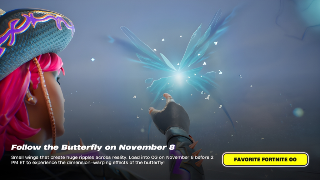 When to Tune In Fortnite OG Butterfly Live Event Countdown