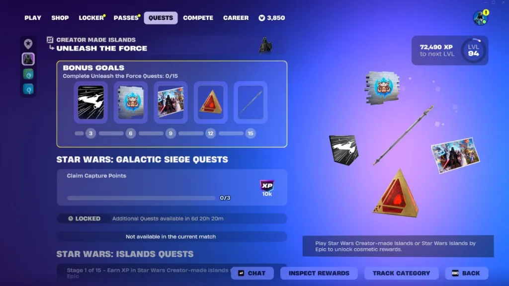 Complete Guide to Fortnite Star Wars Unlocking All Force Quests