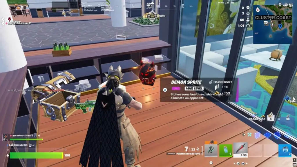Cach nhan duoc Demon Sprite trong Fortnite