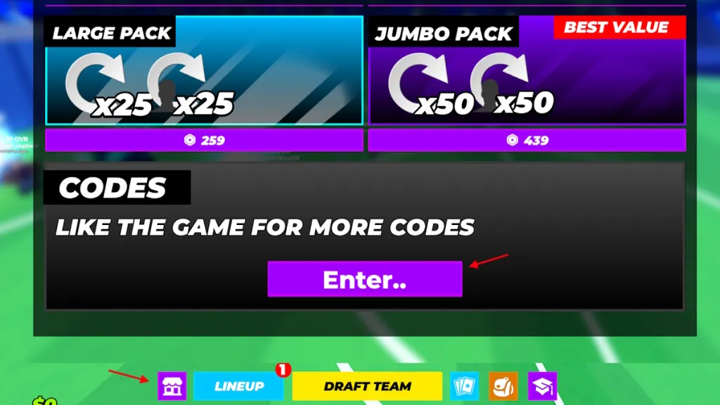 Draft soccer card code July 2026